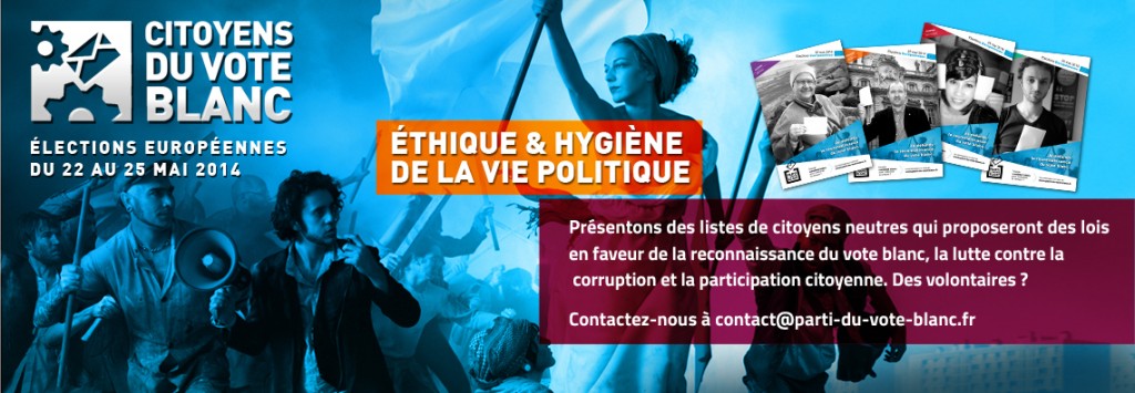 Elections européennes, Citoyens du Vote Blanc : Appel à candidat