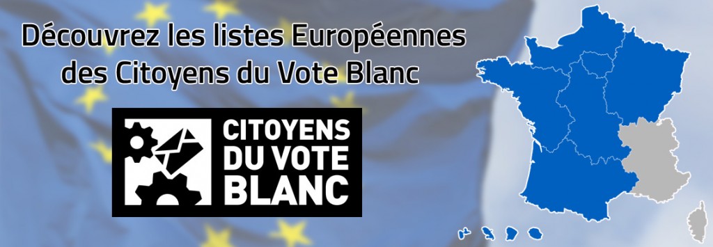 Les 6 listes des Citoyens du Vote Blanc
